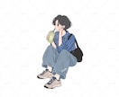 シンプルPOPデフォルメSNS用アイコン描きます 【シンプルPOPデフォルメ】かわいいミニキャラ風イラスト イメージ1