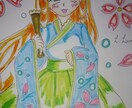 一昔前の少女漫画風のイラスト作成します ロリータファッションの少女を描きます。すべて手作業です。 イメージ2