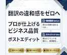 AI翻訳の違和感を解消 ポストエディット提供します 機械翻訳の不安を払拭。IT・ビジネス文書をプロが最終確認 イメージ1