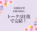 トーク5往復でお悩み相談に乗ります ヒントがほしい方、急いでいる方にピッタリ！ イメージ1