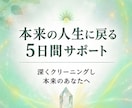 本来の人生に戻る5日間サポートします 不要なエネルギーや記憶を深くクリーニングし、本来のあなたに イメージ1