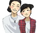 単色/フルカラーの似顔絵を提供します 可愛いイラストのまま似ている似顔絵が欲しい方に イメージ7