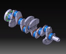 エンジン部品の設計および3Dデータ作成をします 絶版エンジンやレースエンジンの部品製作をお手伝いします。 イメージ6