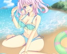 アニメ系の女の子イラスト制作いたします ゲームの立ち絵や小説の表紙など用途に合わせてご相談ください イメージ3