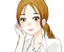 商用OK◎ポーズ料金無料★お洒落な似顔絵を描きます 簡単オーダー！即日対応！女性向けイラストを描きます イメージ3