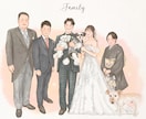 おしゃれな結婚式に♡かわいく似てる似顔絵描きます シンプルでも目を引くウェルカムボード/結婚祝い/両親贈呈品 イメージ3