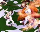 油彩タッチでストーリー性ある一枚絵の制作を承ります ミリタリー×女性イラストならぜひおまかせあれ イメージ2