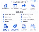 求人・SNS情報付き営業リスト500社を納品します 独自DBで購入者間の重複を避けてSNS・問い合わせ先まで整理 イメージ2