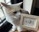 可愛いミニサイズのペット似顔絵お描きします 記念日やプレゼントとして人気【額縁・名入れ付き】送料込み イメージ9