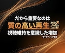 YouTube高品質再生数を1万回増やします 高視聴維持率の本物の再生数｜✅チャンネル診断付き イメージ4