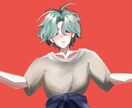 1枚絵、SNSアイコンなど描きます 髪の書き込みと表情表現が得意です！ イメージ3