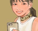 要望にこたえつつシンプルな似顔絵を作成します 誕生日カードに添える似顔絵や、日常のワンシーンなど幅広く イメージ3