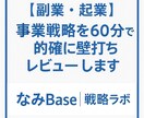 事業戦略を60分で的確に壁打ちレビューします 診断士×戦略のプロがあなたの事業を言語化し、成長を支援！ イメージ1