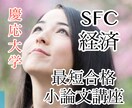 慶應大学一般入試（SFC,経済）の小論文添削します 他の私立大学や国立難関大学に併願受験生歓迎！＜一般入試用＞ イメージ2