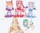 最短納品▶透明感のある立ち絵イラスト制作します TRPGや配信、オリジナルゲームなどに！ イメージ8