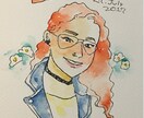 水彩調の似顔絵描きます プレゼント、自己紹介、SNS用に似顔絵はいかがですか？ イメージ1