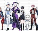 キャラクター立ち絵制作いたします TRPG・配信・創作に使えるキャラクター立ち絵制作します！ イメージ5