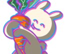 SNSなどのアイコンイラストを描きます 好きな動物や色などをお聞きしてシュールなキャラクターを作成！ イメージ2