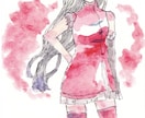 水彩イラスト描きます 水彩で女の子のイラストをお描きします。 イメージ3