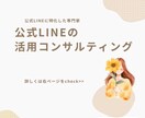 公式LINE専門！さらなる活用をご提案します 公式LINEに特化した専門家によるコンサルティング60分 イメージ1