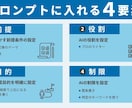 希望のプロンプトを作成します 生成AIパスポート合格のプロが、プロンプトを作成！ イメージ1