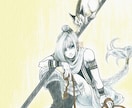 単色でアナログ風の挿絵やイラストを描きます 表情豊かな動きある人物や動物を描きます イメージ5