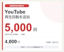 20日【減少保証付き】動画再生を増やします YouTube・5,000回／4,000円 イメージ1