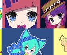 POPなデザインのキャラクターアイコン描きます オリジナリティ溢れるキャラクター達を描きます イメージ2