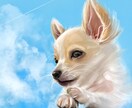 名前に因んだ背景でペットの似顔絵オーダー承ります 犬猫はもちろん、小動物や爬虫類なんでも描けます イメージ1