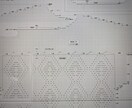 手書きの編図をデーター化して清書します。ます 毛糸メーカー様、個人の教室でご使用、趣味でのご使用等に。 イメージ3
