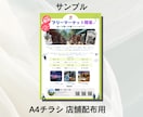 格安で店内POP、A4サイズのチラシ作成します 価格重視でとにかく安く。おしゃれな店内POPやチラシを制作 イメージ3