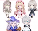 ふんわり可愛いSD・ミニキャライラスト描きます 商用利用料込！SNS・配信・動画・グッズなどにオススメ◎ イメージ2