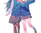 商用利用可！立ち絵を制作いたします 色の塗り方をお選びいただけます。可愛い絵柄でお描きします イメージ2