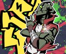 ポップでFunkyなSNSアイコンをお安く描きます 目立つアイコンが安くほしい？？それならお声がけください！！ イメージ2