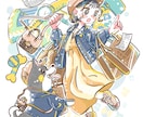 手描きのゆるふわ可愛いイラストを描きます 商用利用◎ 絵本のような優しく可愛い絵柄です。用途様々。 イメージ1