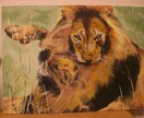 動物の写真でキャンバスなどに描きます。 イメージ3