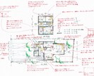 一級建築士が手描きでプランを作成いたします 機能性だけでなく、敷地を読み解き、居心地を大切に計画します イメージ2