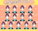 レトロで好感が持てる表情を７点セットで制作します 表現豊かなリアクションで見る人に伝わるイラストを描きます！ イメージ2