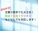 手紙・説明文など幅広く対応いたします 文章を0から丁寧に作成&添削します。 イメージ1