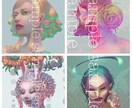 SNS用大人向け世界観のある厚塗りイラスト描きます 重厚感があり世界観のある大人向けの厚塗りイラスト制作します イメージ2
