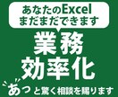 Excelで業務を効率化する方法の相談を承ります ウチのExcelでそんなことができるの？と驚くことでしょう。 イメージ1