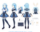 キャラデザからモデリングも！Vtuber制作します あなた好みのVtuberモデルを作ります！イラストのみも可 イメージ6
