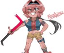 等身やデフォルメオリキャラ等描きます 自分だけのキャラのイラストが欲しい方へ イメージ1