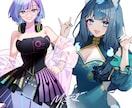 商用込▶選べるコース  立ち絵や一枚絵等制作します 柔らかい雰囲気が得意です*初めての方でもお気軽にご相談下さい イメージ2
