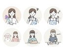 SNSやブログに！シンプルかわいいアイコン描きます 親しみやすい印象に仕上げます♪ イメージ5