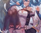 ソーシャルゲーム風イラストを描きます あなたのオリジナルキャラクターをソシャゲ風にしてみませんか？ イメージ4