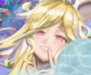 厚塗りでかわいいキャラクターイラストを描きます 厚塗りタッチの鮮やかな色彩イラスト イメージ2