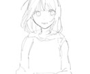 女の子のイラスト描きます ゆるっとした雰囲気のイラストアイコン等におすすめです！ イメージ5