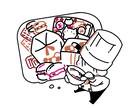 デフォルメイラスト描きます シンプルな色使いで可愛いイラスト イメージ3