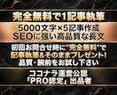 コンテンツSEO・5000文字×5記事作成します 【初回完全無料で1記事納品】高品質な長文SEO・AI対策 イメージ1